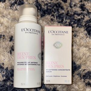 L'OCCITANE Reine des Prés Brightening Foam and Serum Duo